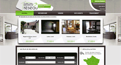 Desktop Screenshot of immo-reseau.com